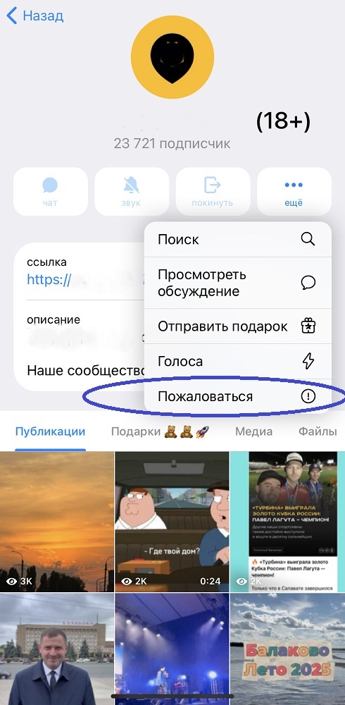 накрутка жалоб тг бесплатно