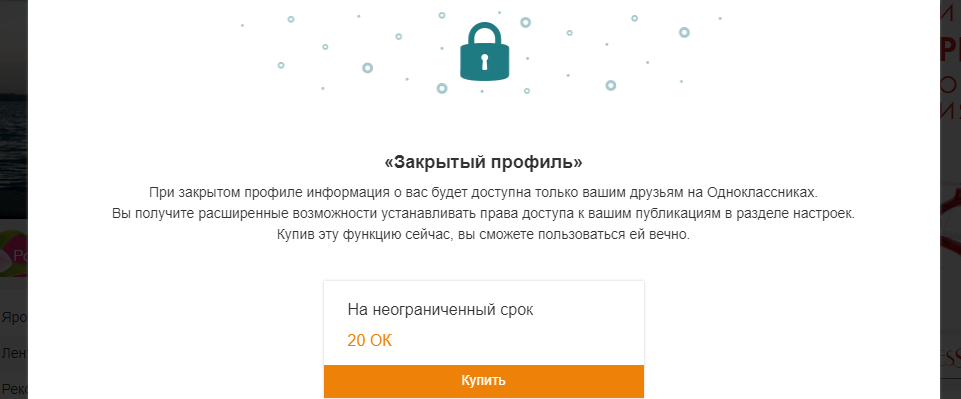 Как закрыть профиль в Одноклассниках бесплатно – есть решение