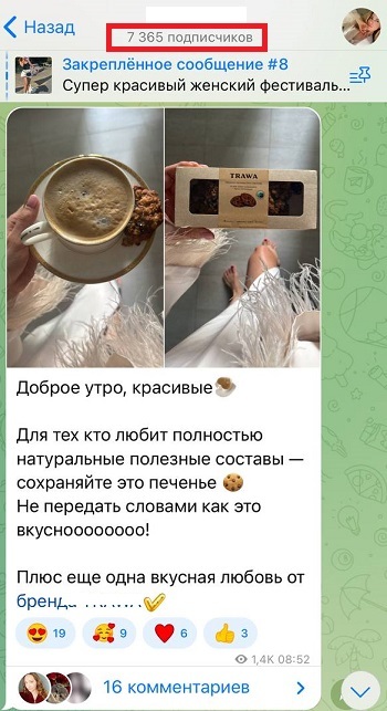 накрутка подписчиков телеграм канала