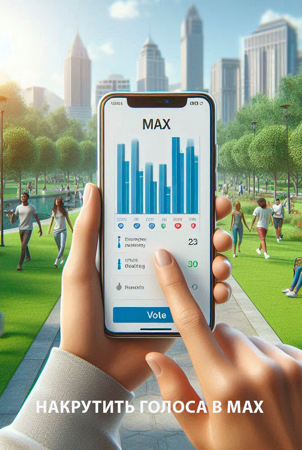 накрутить голоса в мax