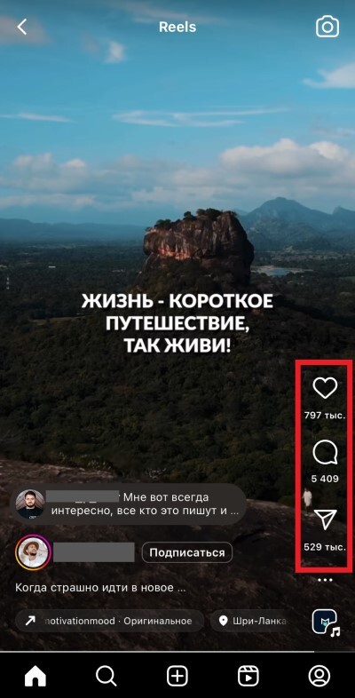 живые просмотры рилс инстаграм